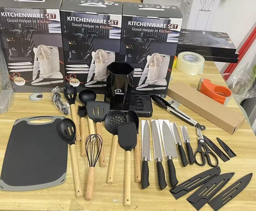 19pcs Kitchen Silicone knife & Utensil set — view 3