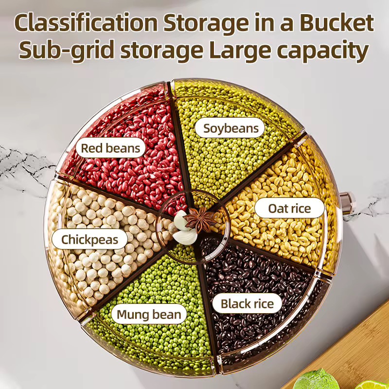 Rotating Dispenser for Multiple Grains — view 2
