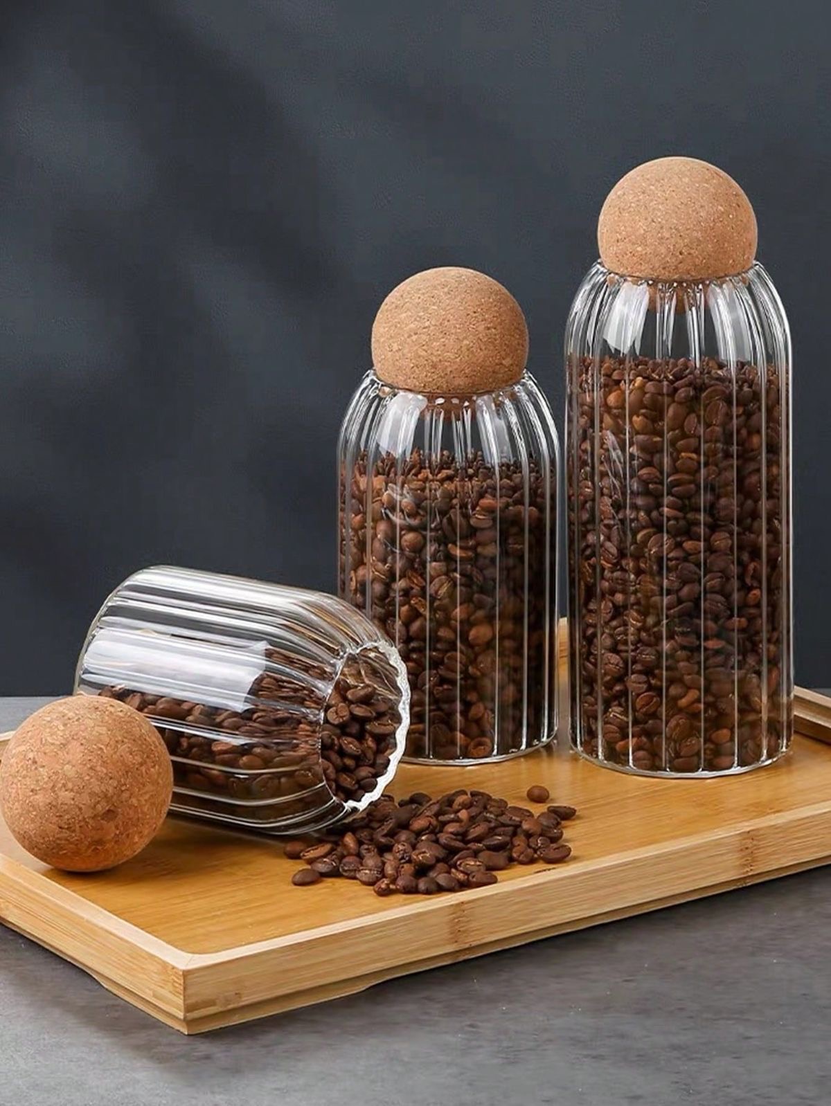 3pcs Transparent Jar Set — view 3