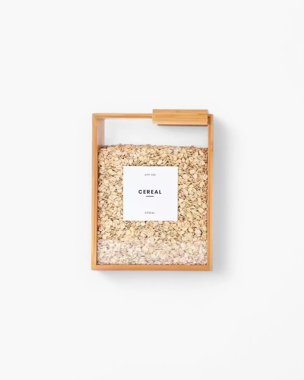 Bamboo Square Storage Container with sliding Lid