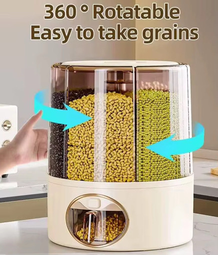 Rotating Dispenser for Multiple Grains — view 4