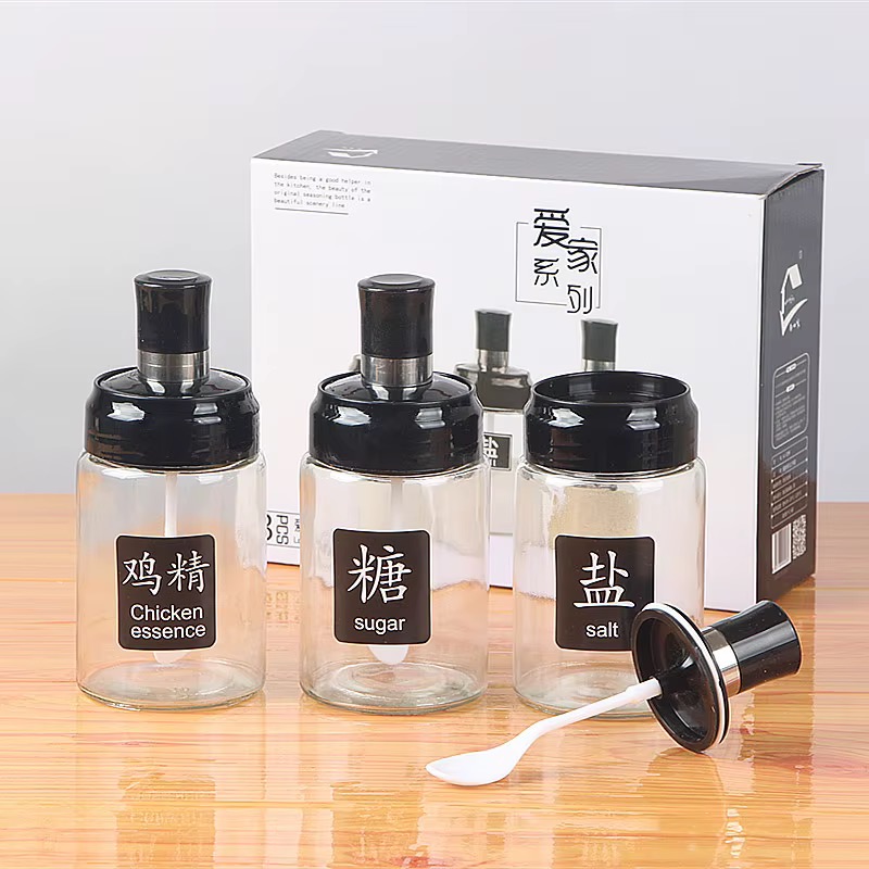 5-Piece Kitchen Oil & Seasoning Dispenser Set — view 3