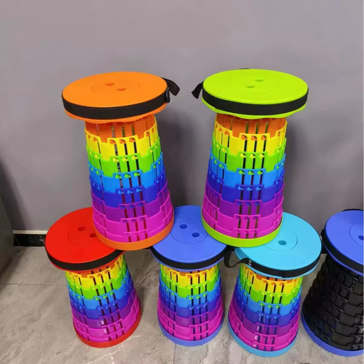 Portable Collapsible Folding Stool — view 3