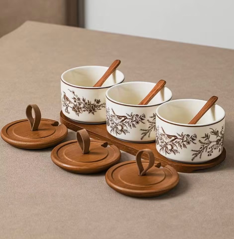 3pcs ceramic jar set — view 4