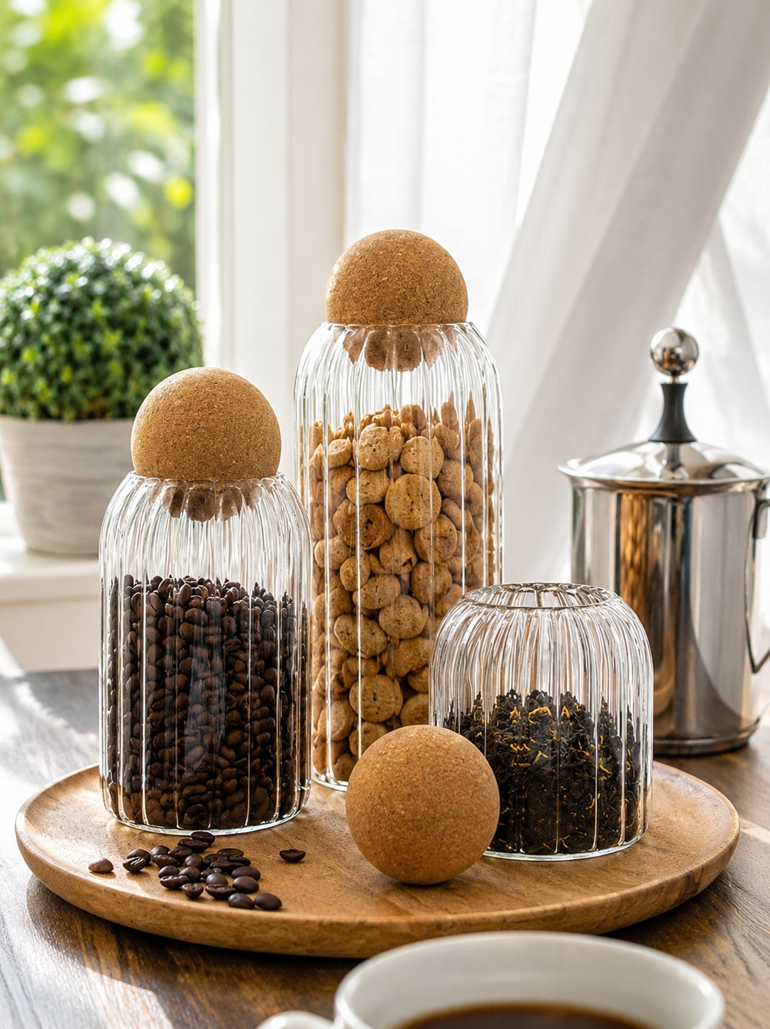 3pcs Transparent Jar Set — view 2