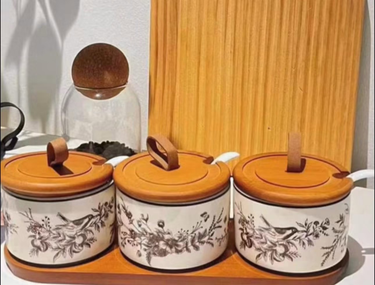 3pcs ceramic jar set